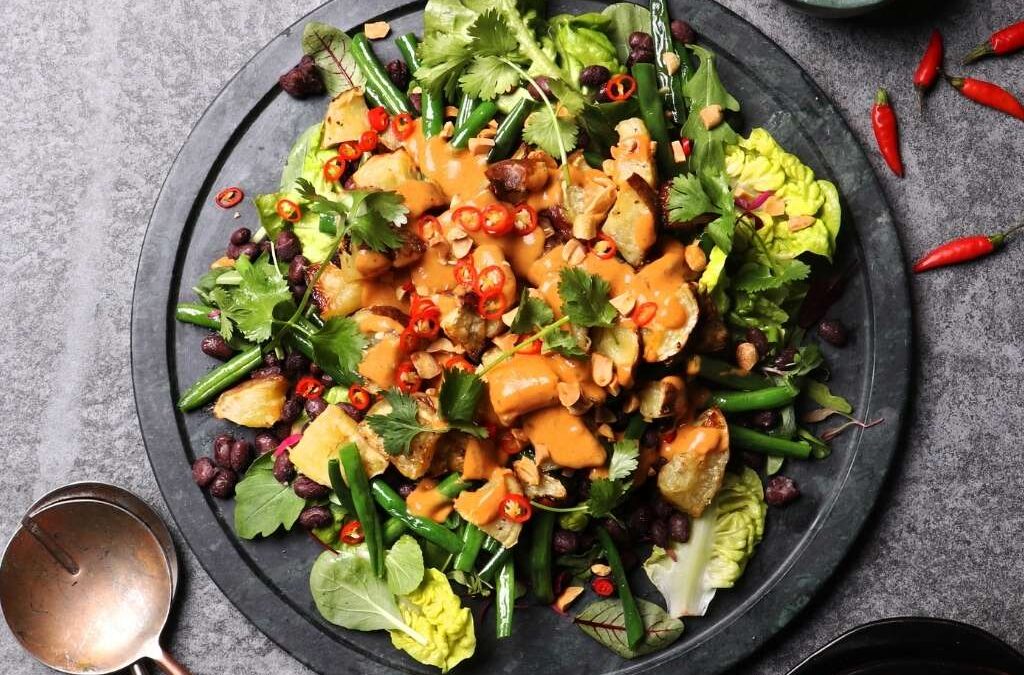 Thai Satay Sweet Potato Salad